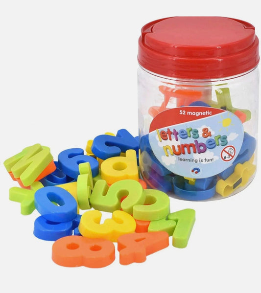 Letter & Number Magnets Tub