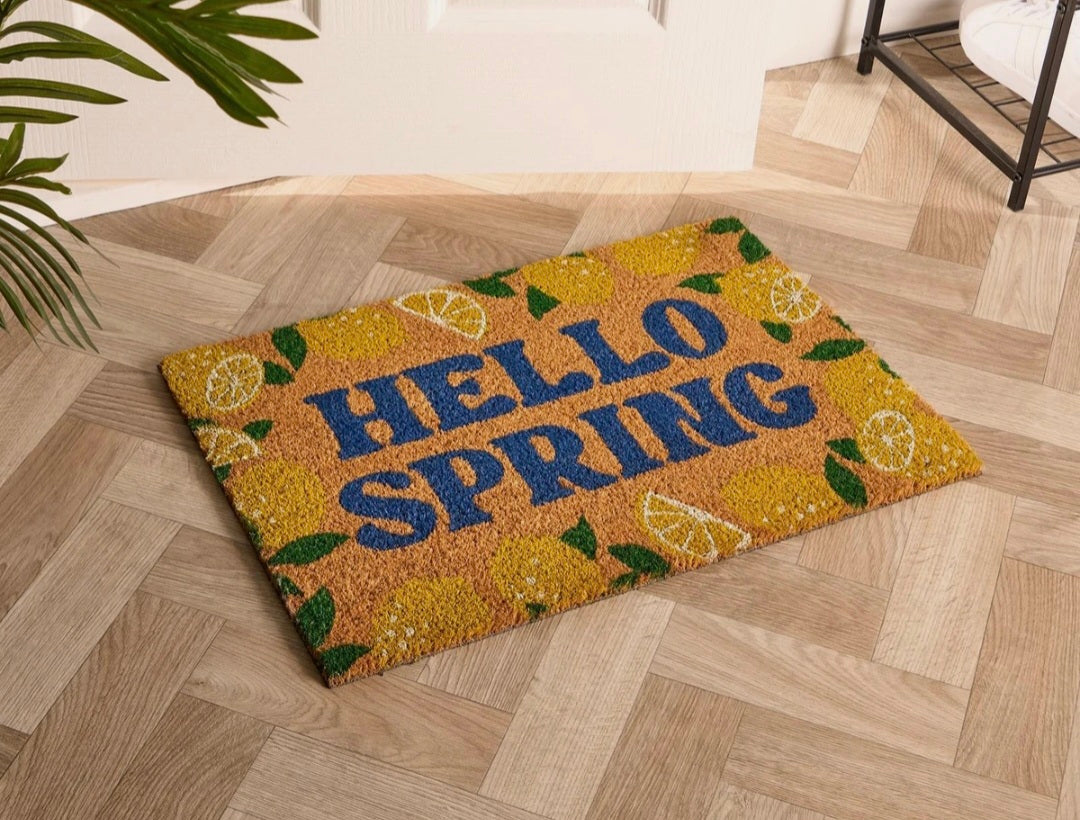 Hello Spring Door Mat