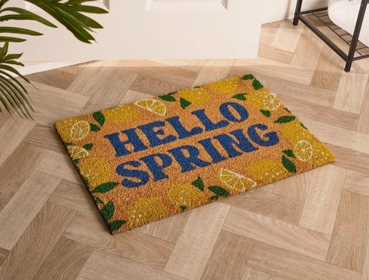 Hello Spring Door Mat