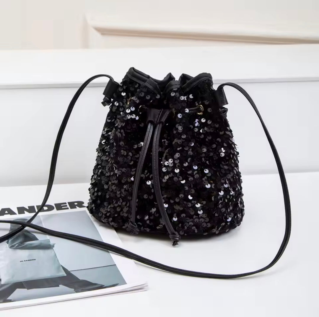 Sequin Bucket Bag