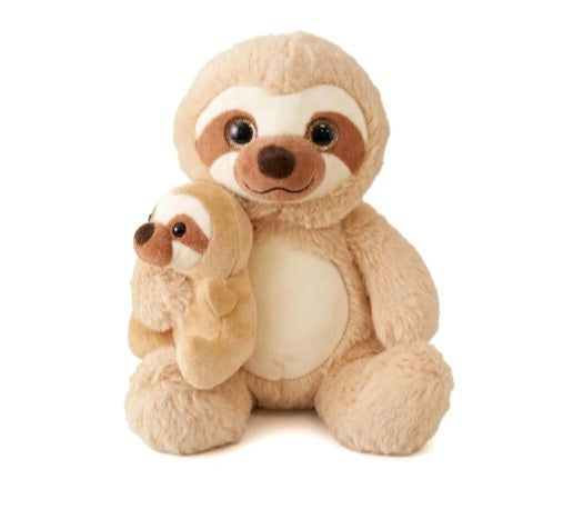 Sloth Mum And Baby Plush