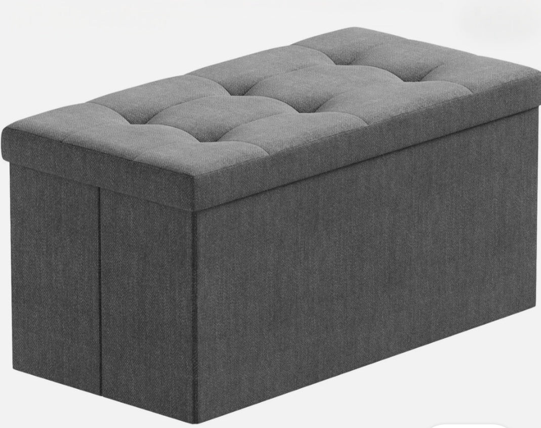 Folding Ottoman Storage Bench