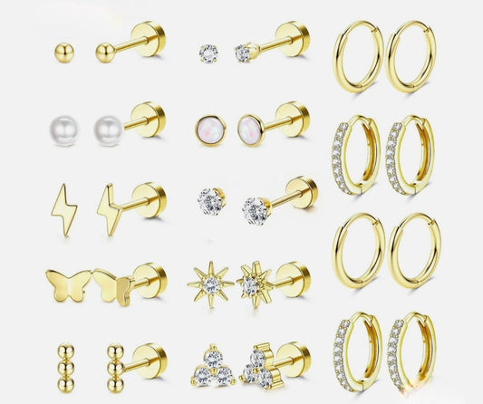 14 Pairs Earrings