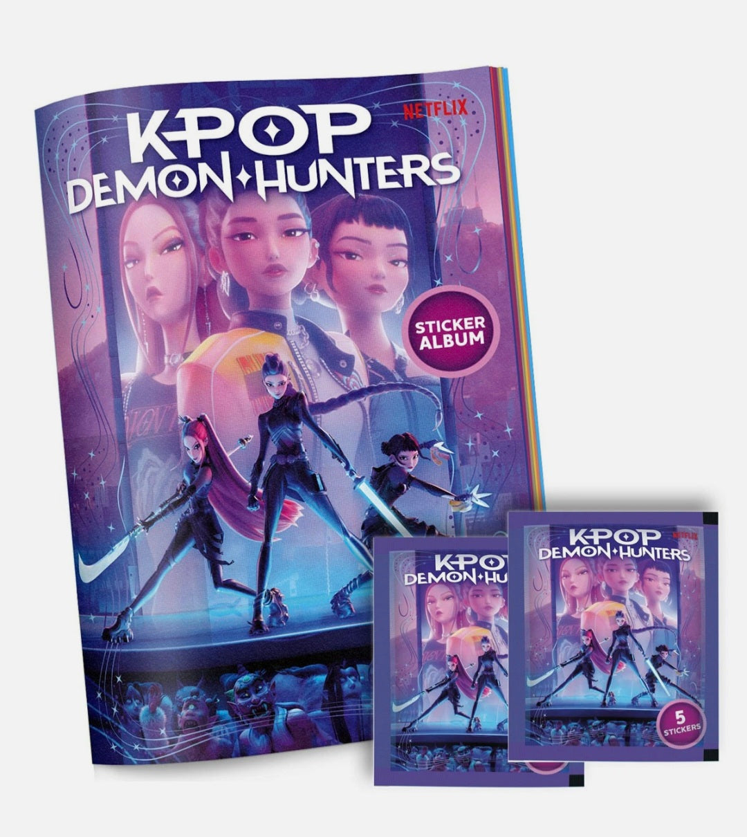 KPop Sticker Album + 2 Sticker Packs