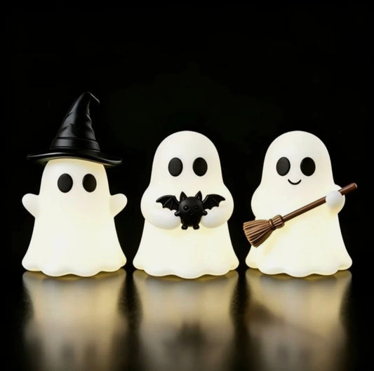 Spooky Mini Ghost Statues 3Pck