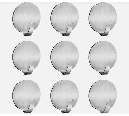 Bathroom Self Adhesive Hanging Hooks x 6