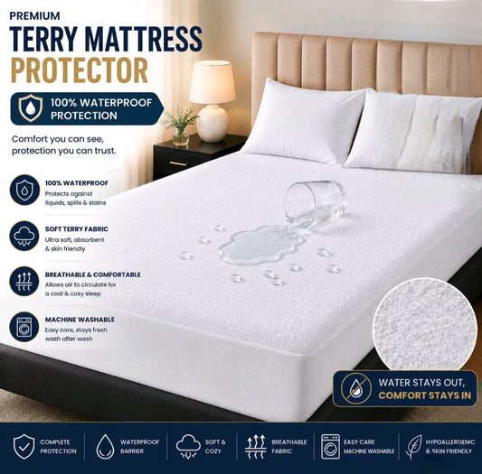Waterproof Fitted  Mattress Protector