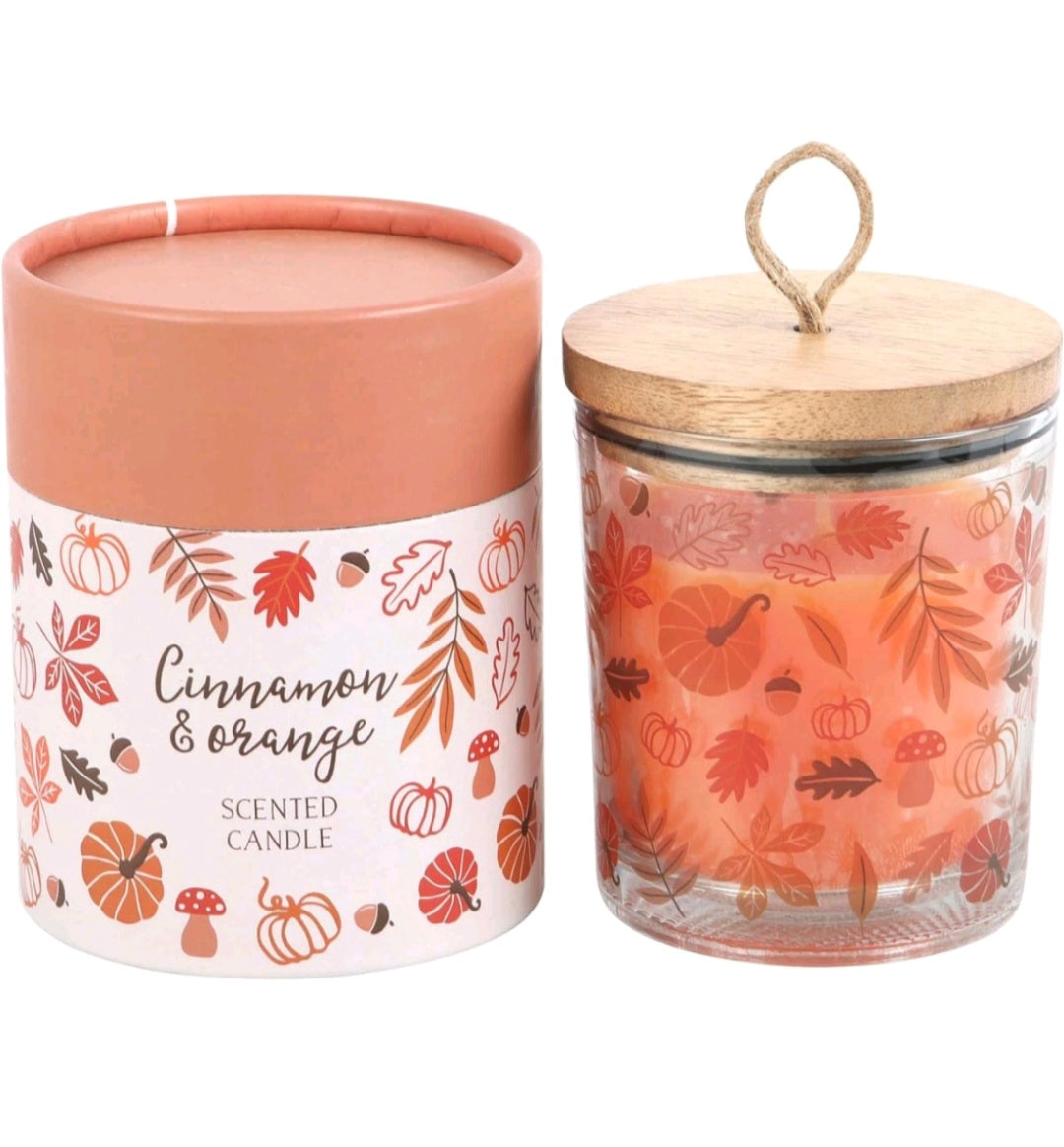 Cinnamon & Orange Scented Candle
