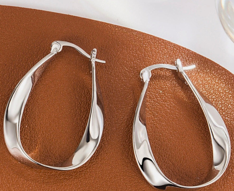 925 Sterling Silver Huggie Hoop Earrings