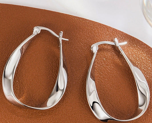 925 Sterling Silver Huggie Hoop Earrings