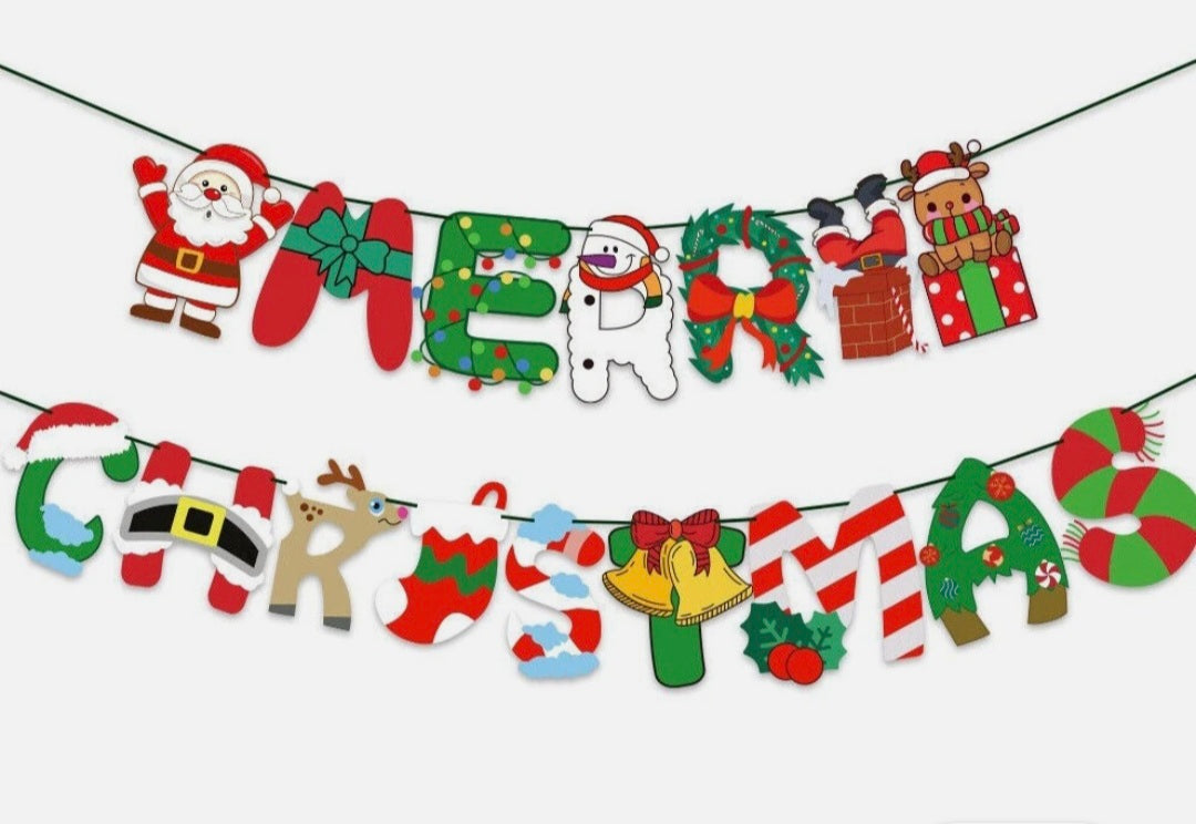 Merry Christmas Bunting