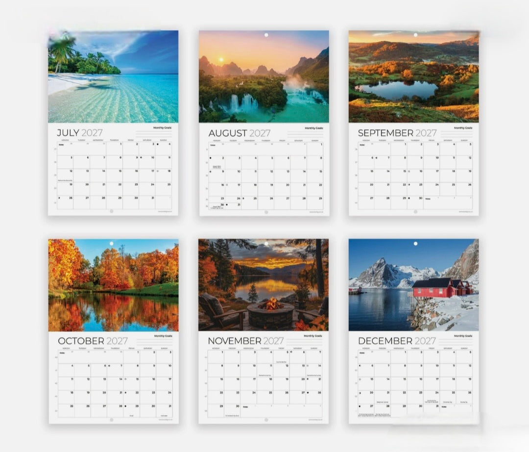 Seasons Wall Calendar 2027