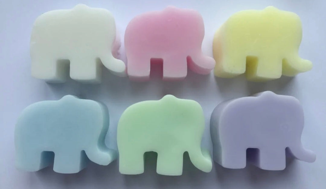 Mini Elephant Soaps 6Pck