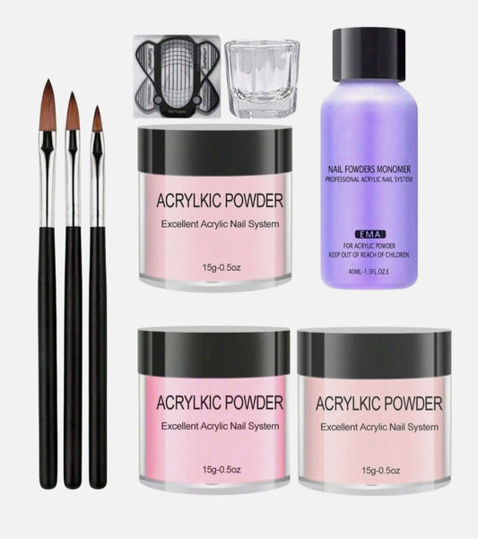 Acrylic Nail Starter Kit Powder & Monomer