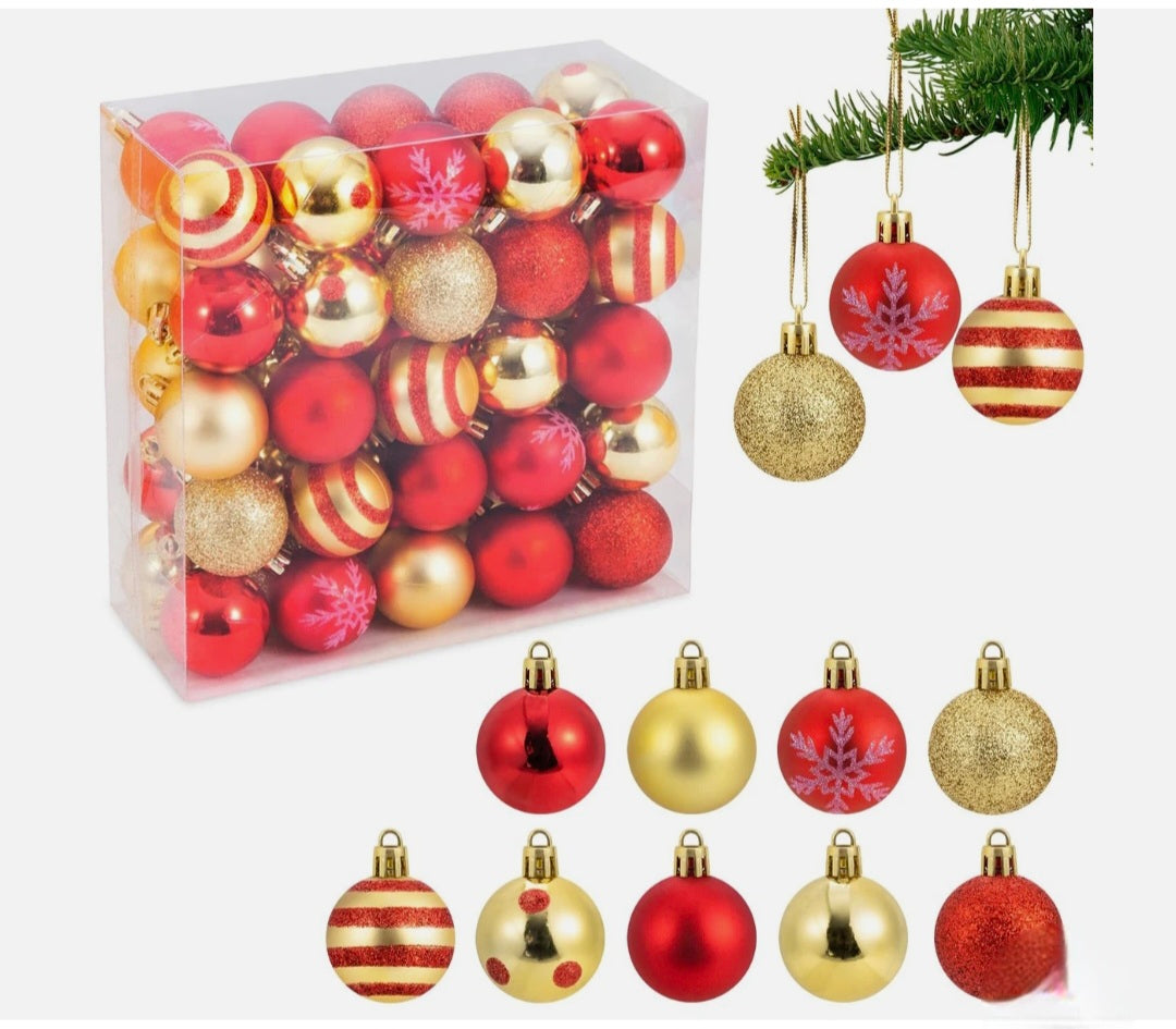 50 Pack Of Christmas Baubles