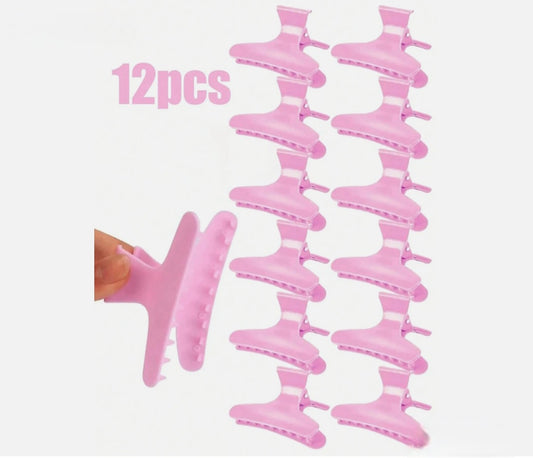 Butterfly Hair Clips Set Of 12
