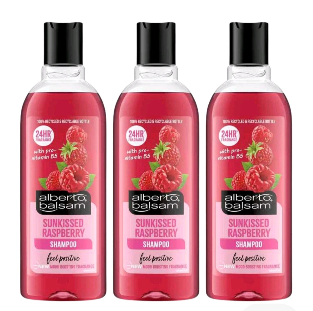 Alberto Balsam Raspberry Shampoo X 3