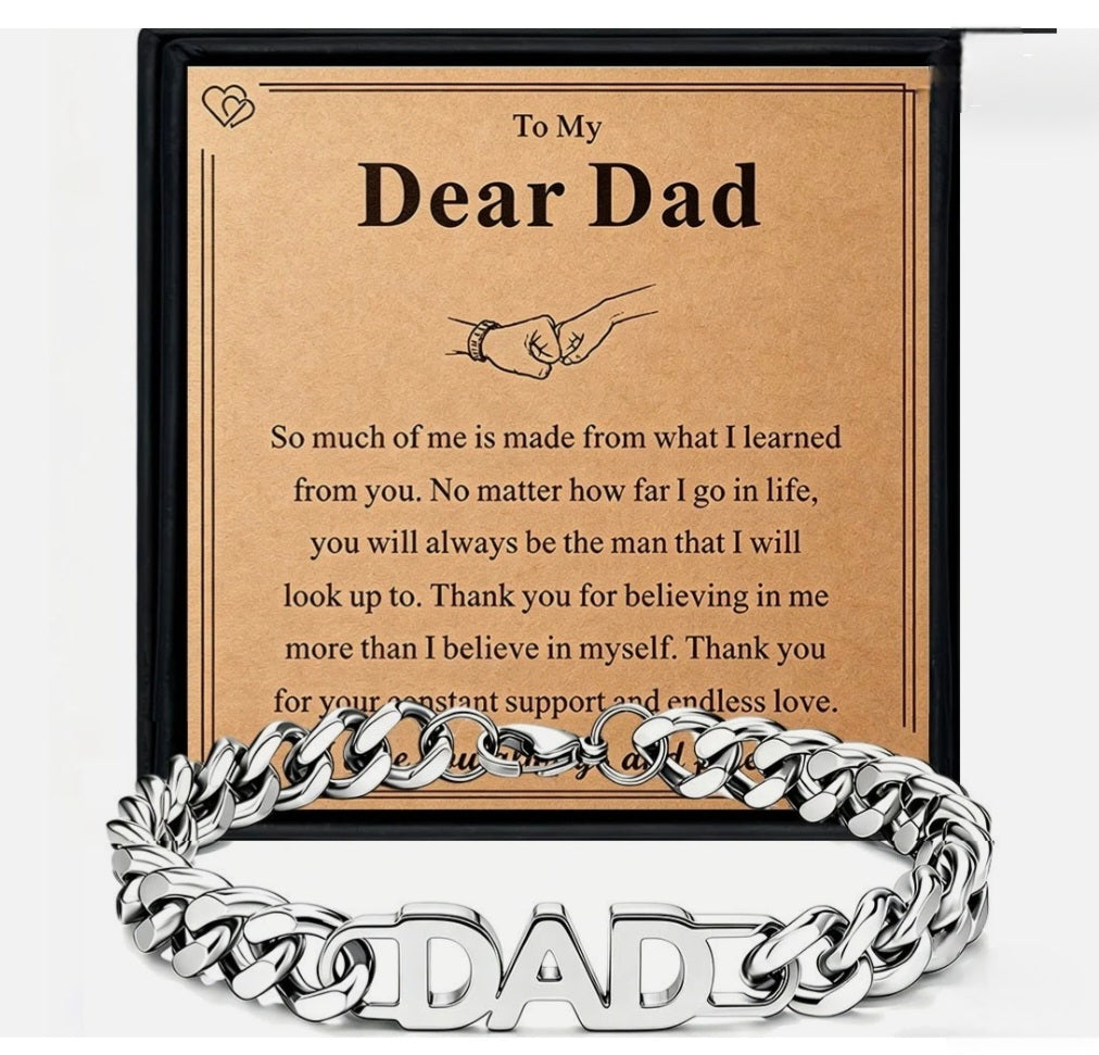 Dad Cuban Bracelet