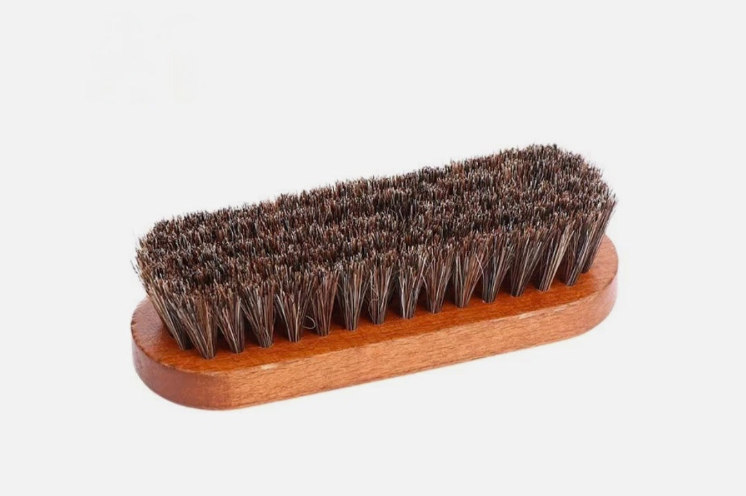 Soft Horsehair Leather Cleaning Brush