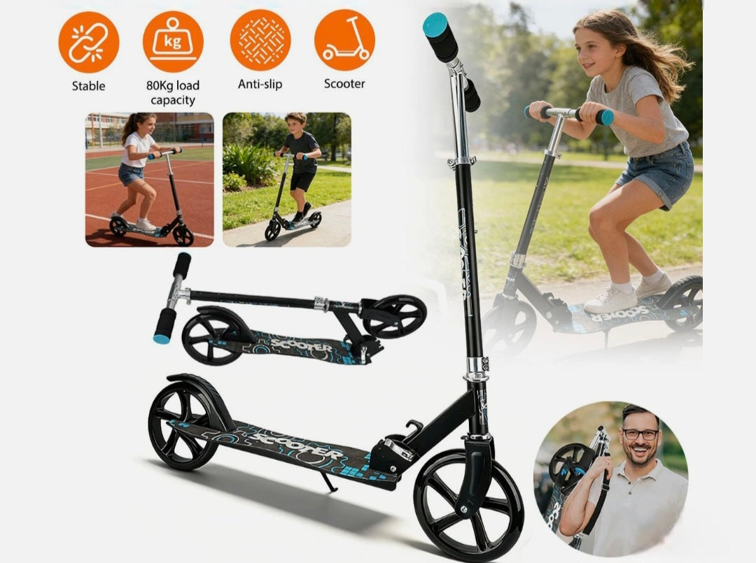 Kids Scooter With Height Adjustable Handle Bars