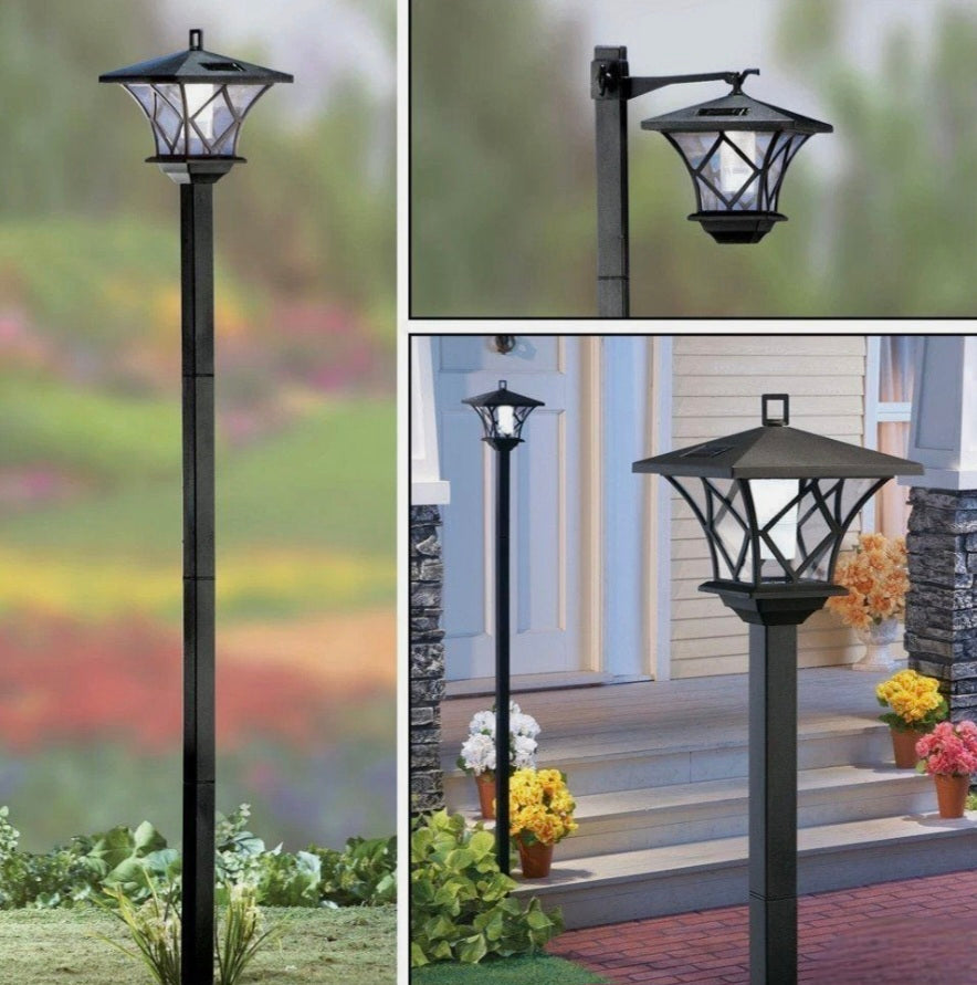 2 X Solar Lamp Post Lights