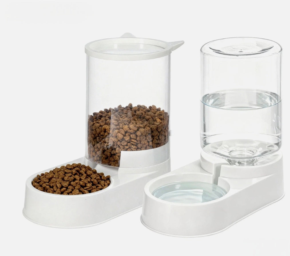 2 Pack Cat Automatic Food And Water Dispenser