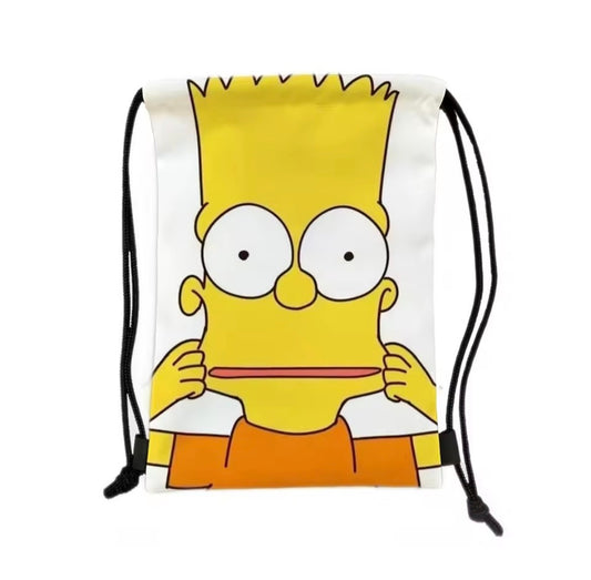 Yellow Guy Drawstring Bag