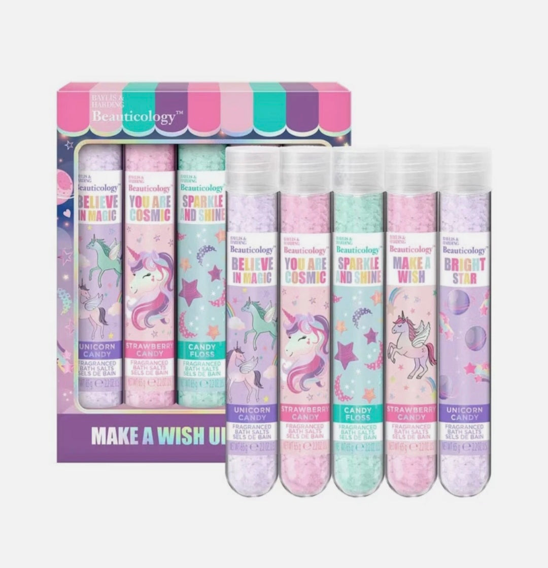 Unicorn Bath Salts Gift Set