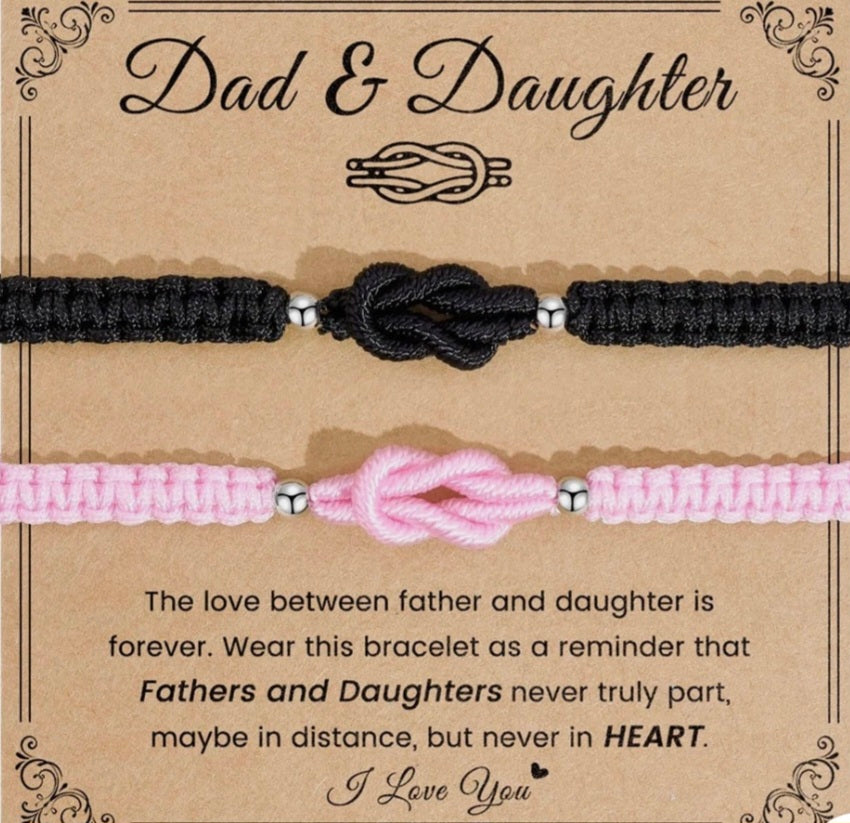 Dad And Daughter Bracelet Set