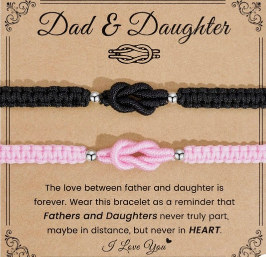 Dad And Daughter Bracelet Set