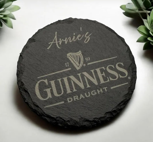 Personalised Guinness Slate Coaster