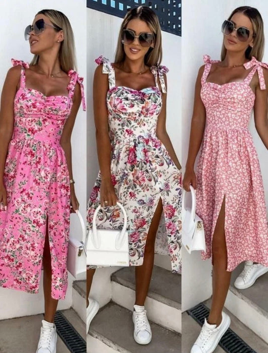Strappy Floral Dress