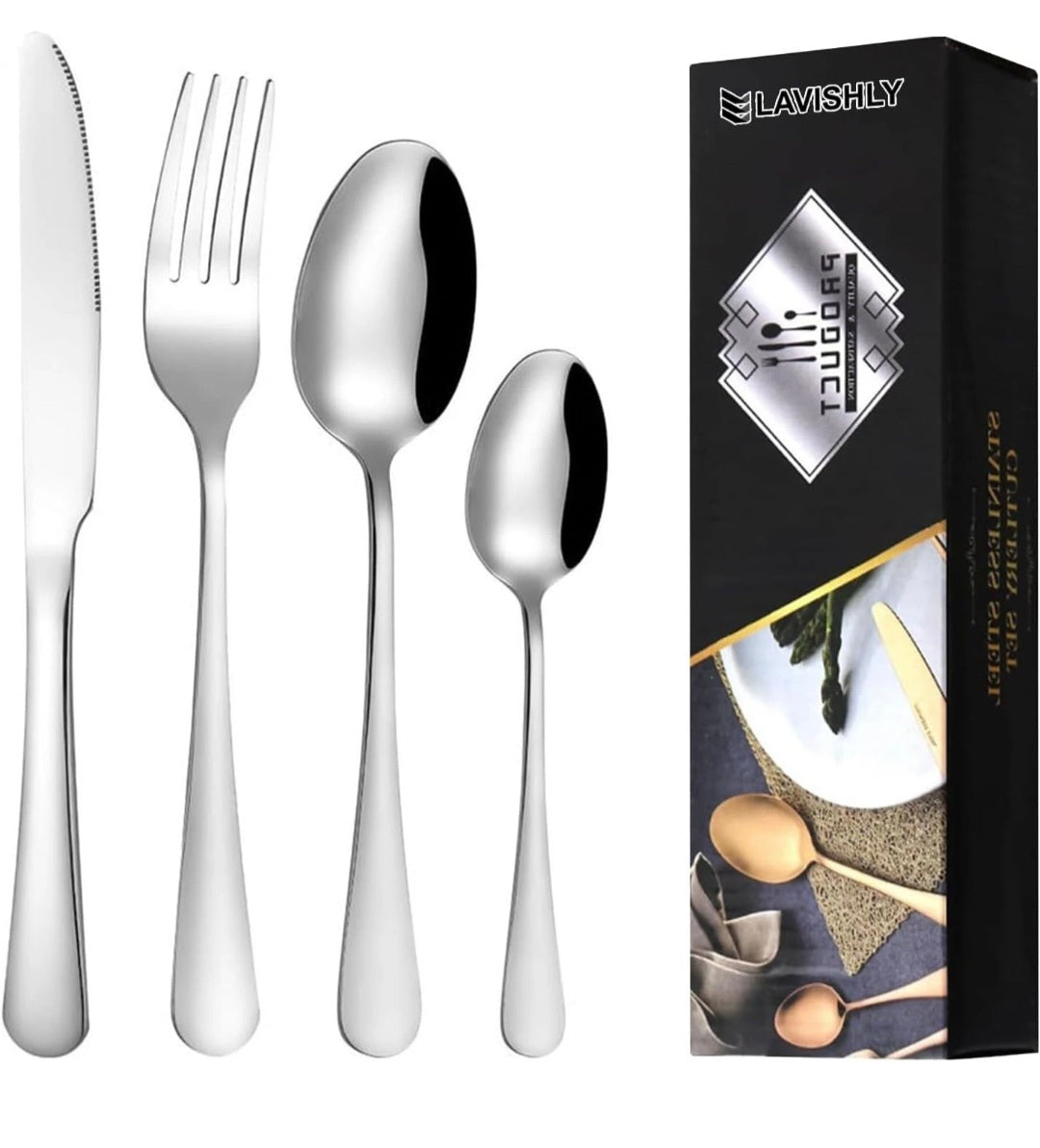 Stainless Steel Cutlery Set 16Pc