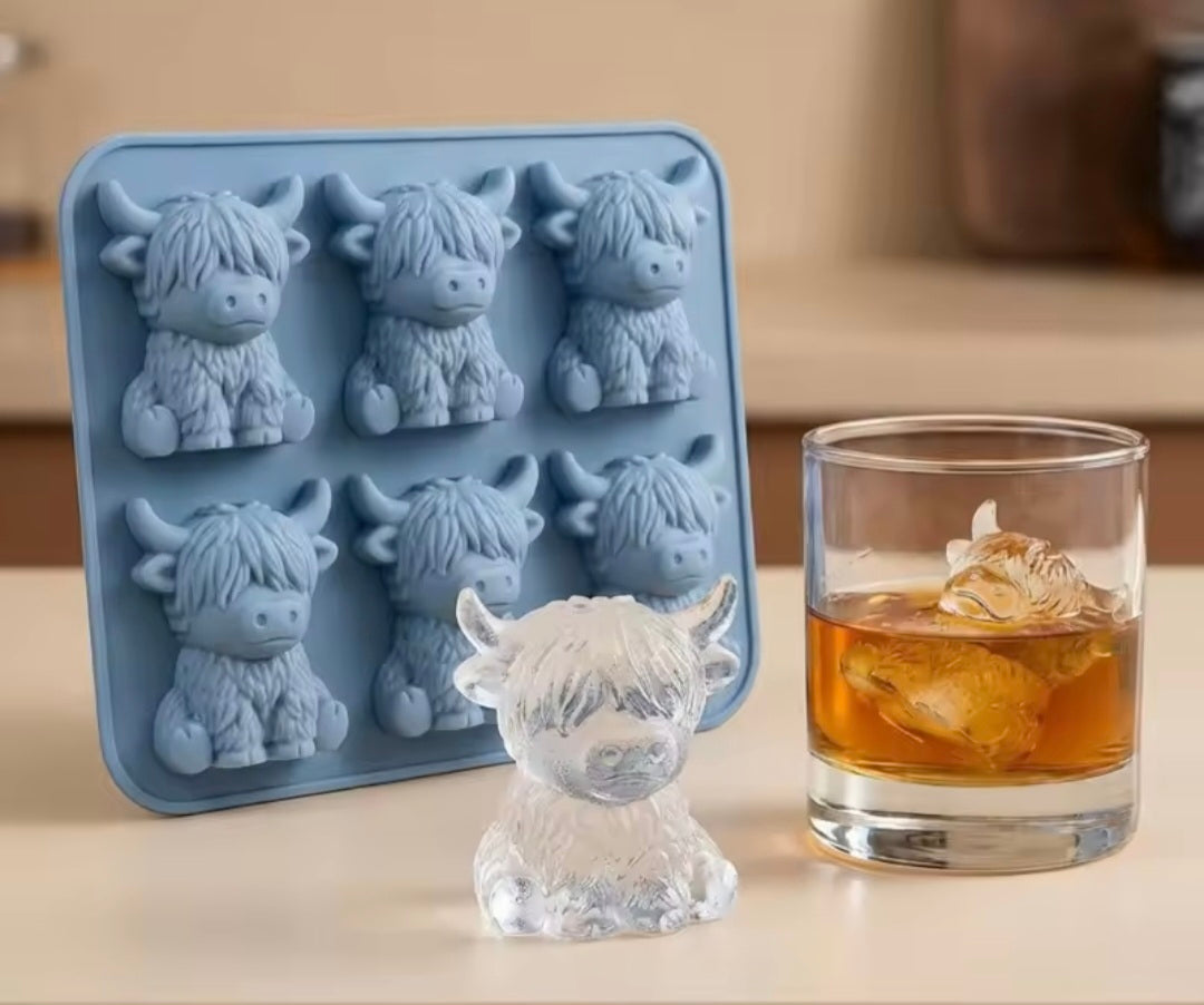 Highland Cow Ice Molds