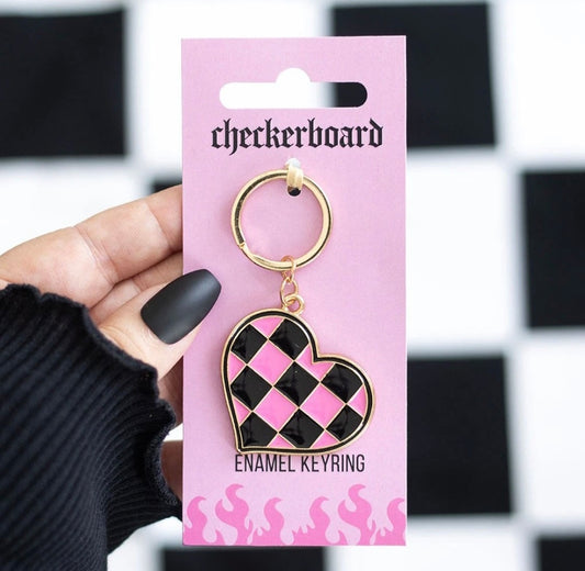 Checkerboard Keyring