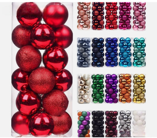 24 Pieces 3CM Christmas Baubles