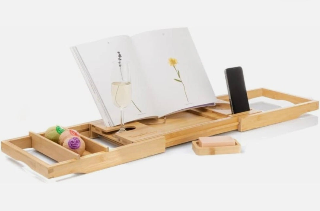 Bath Caddy Wooden Tray