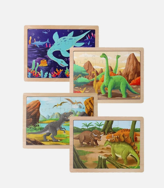 Dinosaur Jigsaws 4Pck