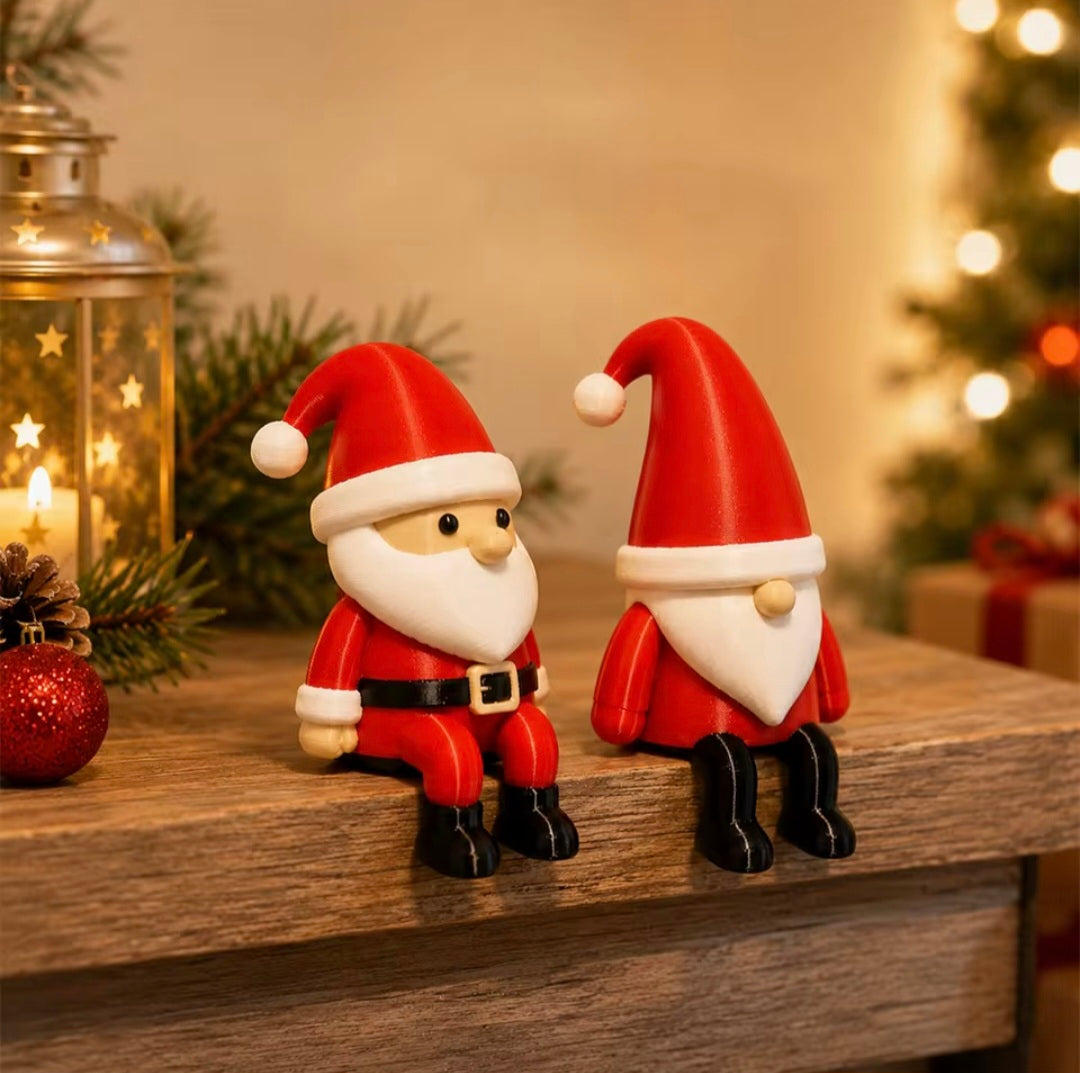 Santa Shelf Decorations 2Pck