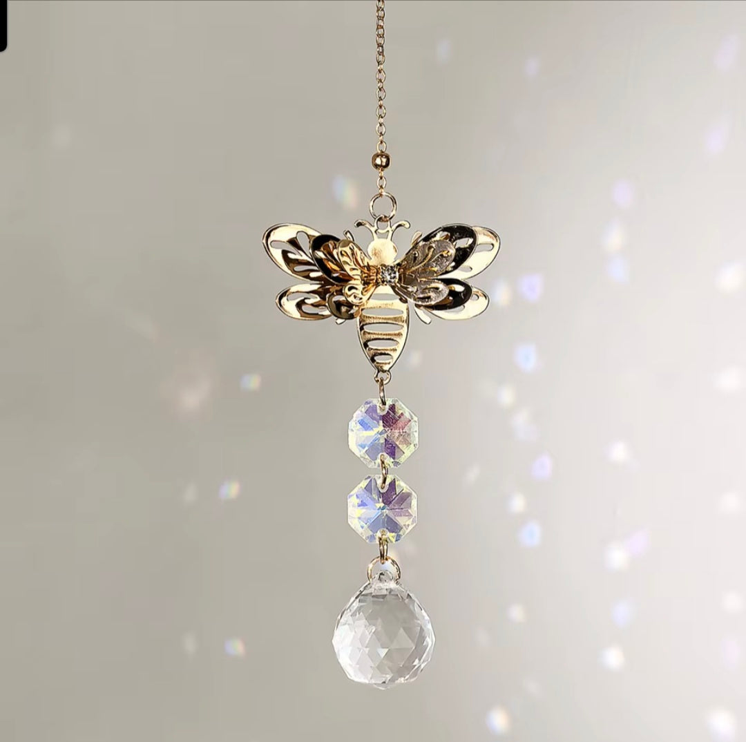 Bee Crystal Hanging Ornament