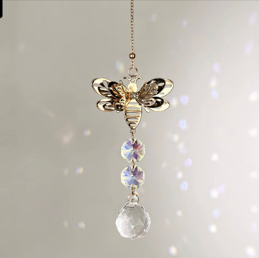 Bee Crystal Hanging Ornament