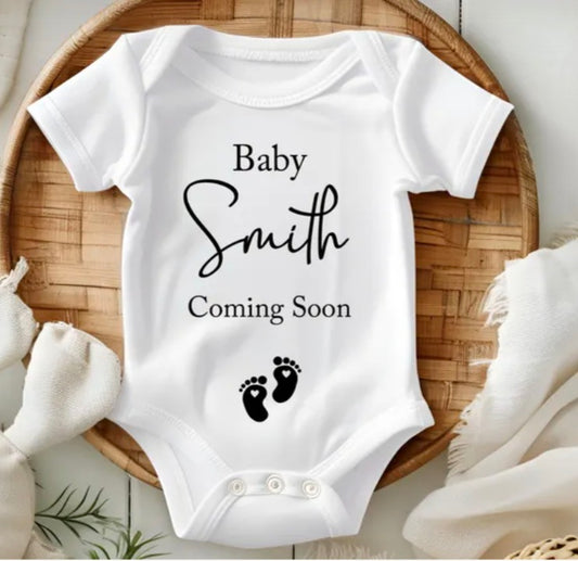 Pregnancy Announcement Baby Vest
