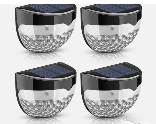 8pcs  Bright Solar Powered Fence/Wall Lights