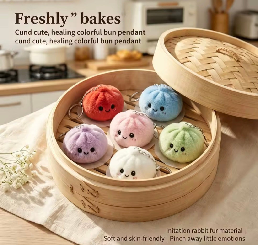 Plush Dumpling Keyring