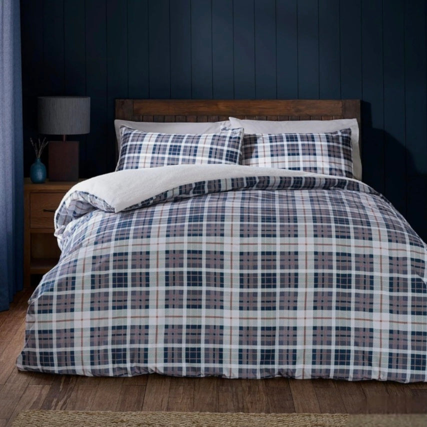 Tartan Check King Bed Set