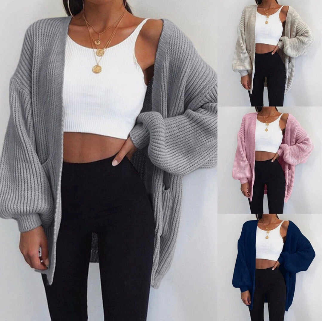 Chunky Knit Oversized Cardigan
