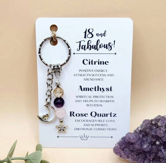 Initial 18th Keychain