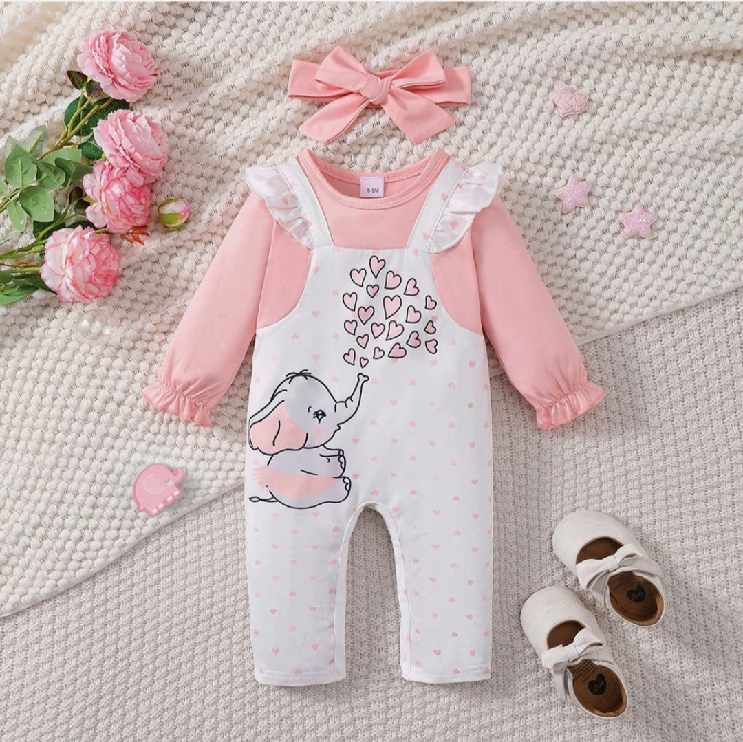 Elephant Dungarees Outfit