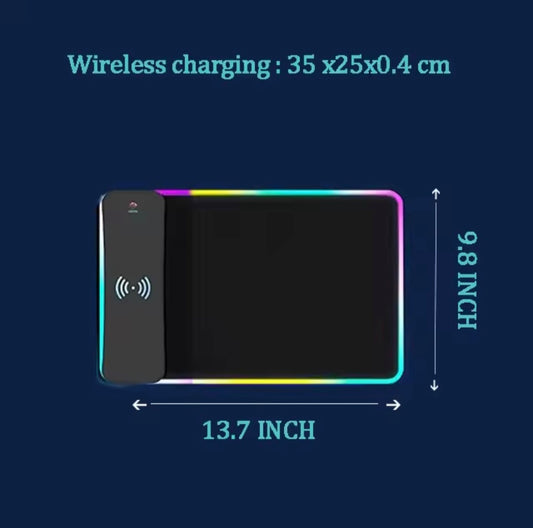 Mouse Pad with Wireless Charger