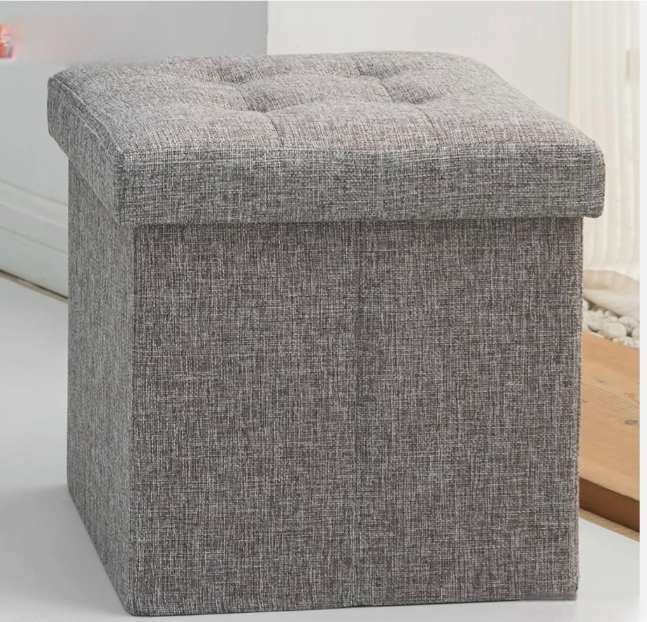 Folding Storage Ottoman Seat